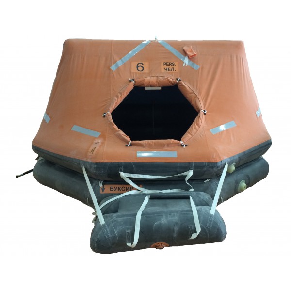 Плот спасательный надувной морской ПСН-6МК 